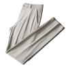 Maiyifu-GJ Men's Slim Fit Stretch Pant Summer Casual Tapered Suit Pant Lightweight Wrinkle Resistant Business Trousers (Khaki,32) view 1