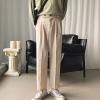 Maiyifu-GJ Men's Straight Fit Stretch Pant Classic Casual Wide Leg Suit Pant Solid Color Lightweight Business Trousers (Apricot,Large) view 2