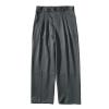 Men's Straight Fit Stretch Pant Classic Casual Wide Leg Suit Pant Solid Color Lightweight Business Trousers (Grey,Small) view 1