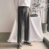 Men's Straight Fit Stretch Pant Classic Casual Wide Leg Suit Pant Solid Color Lightweight Business Trousers (Grey,Small) view 4