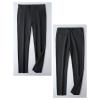 Maiyifu-GJ Men's Slim Fit Stretch Pant Summer Casual Tapered Suit Pant Lightweight Wrinkle Resistant Business Trousers (Black,31) view 2