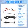 2 Pcs 12V 10W Green Underwater Fishing Light Submersible Lure Bait Light LED Fishing Attracting Light Night Green Glow Fishing Finder Lamp for Pool Boat Sea Ice Fishing Crappie Squid Shad Shrimp view 4