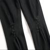 JEsilunmaMY Summer Boyfriend Denim Pants for Men Mid Waist Stretch Ripped Hole Skinny Jeans Solid Color Slim Fit Pencil Jeans (Black,40) view 4
