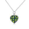 Alien Stars Urn Necklace for Ashes Personalized Pet Cremation Jewelry Heart Urn Pendant for Men Women view 1