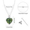 Alien Stars Urn Necklace for Ashes Personalized Pet Cremation Jewelry Heart Urn Pendant for Men Women view 3