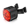 Semaho Smart Bike Tail Light Alarm, Bicycle Brake Sensing Rear Bike Light, IP66 Waterproof Rechargeable 6 Modes Safety Warning LED Bike Light, Auto On/Off Sensor Cycling Safety Accessories, Night Ride view 1