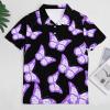 Alzheimer's Disease Awareness Men's Polo Shirt Short Sleeve Casual Pullover T-Shirt Tee Top M view 3
