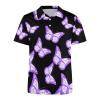Alzheimer's Disease Awareness Men's Polo Shirt Short Sleeve Casual Pullover T-Shirt Tee Top L view 4