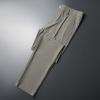 Men's Stylish Slim Fit Pant Classic Straight Leg Casual Suit Pant Lightweight Business Party Comfort Trouser (Khaki,36) view 3