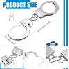 Leitee 20 Pairs Toy Handcuffs for Kids Metal Handcuffs with Keys 9 Inch Hand Cuff Fake Police Party Favor Gift Police Costume Prop Accessories Role Play Halloween Party Supplies view 2