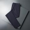 Men's Stylish Slim Fit Pant Classic Straight Leg Casual Suit Pant Lightweight Business Party Comfort Trouser (Dark Blue,30) view 4