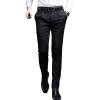 Maiyifu-GJ Men's Stylish Slim Fit Pant Classic Straight Leg Casual Suit Pant Lightweight Business Wrinkle Resistant Trouser (Black,36) view 1