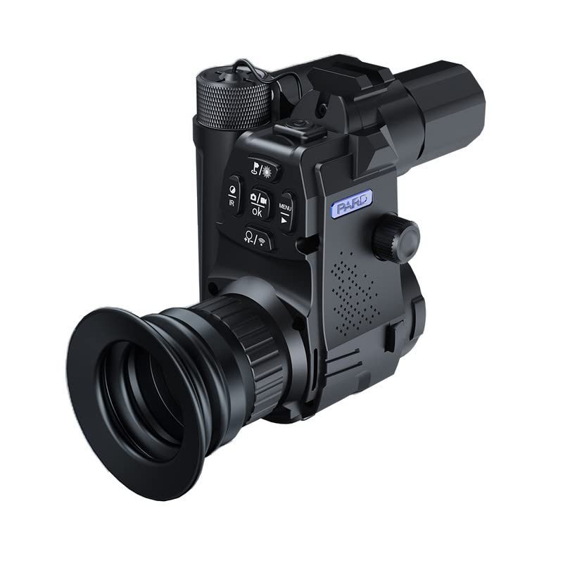 PARD Night Vision Monocular, Night Vision Goggles with Rangefinder, Clip-on Scope for Night Watching or Obervation, Night Viewing Range up to 350m, HD Photos & Videos, NV007SPLRF-940nm