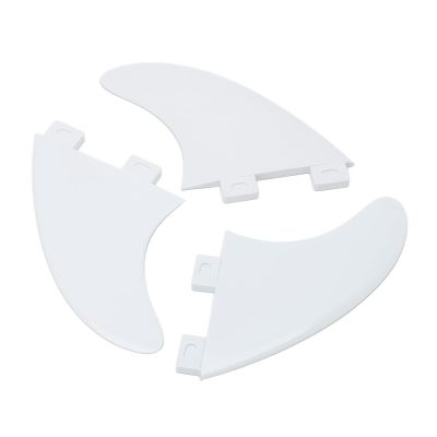 Diydeg Surfboard Fin, 3PCS PVC Quick Release Detachable Single Center Fin, No Tool Fin Screw, Improves Stability, Kayak Center Fin, Skeg Tracking Fin for Longboard Surfboard Paddleboard (White)