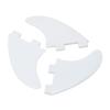 Diydeg Surfboard Fin, 3PCS PVC Quick Release Detachable Single Center Fin, No Tool Fin Screw, Improves Stability, Kayak Center Fin, Skeg Tracking Fin for Longboard Surfboard Paddleboard (White) view 1