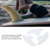 Diydeg Surfboard Fin, 3PCS PVC Quick Release Detachable Single Center Fin, No Tool Fin Screw, Improves Stability, Kayak Center Fin, Skeg Tracking Fin for Longboard Surfboard Paddleboard (White) view 4