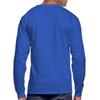 Spreadshirt Snowboard Action Jump Men's Long Sleeve T-Shirt, 3XL, Royal Blue view 3