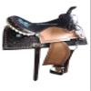 SHOWMEN CRAFT Western Barrel Racing Style Saddle with Matching Headstall & Breast Collar (12 Inch) view 1
