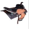SHOWMEN CRAFT Western Barrel Racing Style Saddle with Matching Headstall & Breast Collar (12 Inch) view 2