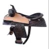 SHOWMEN CRAFT Western Barrel Racing Style Saddle with Matching Headstall & Breast Collar (16 Inch) view 1