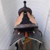 SHOWMEN CRAFT Western Barrel Racing Style Saddle with Matching Headstall & Breast Collar (16 Inch) view 3