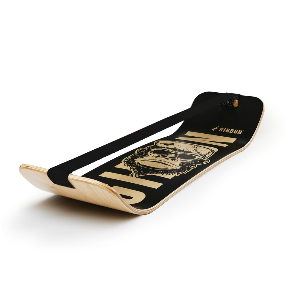 GIBBON SlackBoard - GiBoard Balance Board Kids & Adults - Slackline Balance Trainer - Slack Board Core Workout Equipment Home Gym Training - Standing Desk Exercise - Yoga, Agility, Pilates & More
