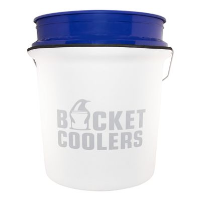 BucketCoolers 7mm Neoprene 5-Gallon Bucket Sleeve, Insulated Cooler Cover with Reinforced 8-Stitch Seams and Edge Guard for Fishing, Hunting and Camping (White)