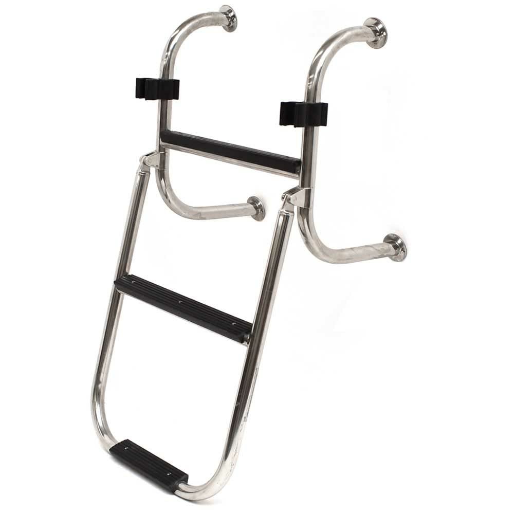Bay Cat Boat Folding Boarding Ladder | 3-Step Stainless Steel
