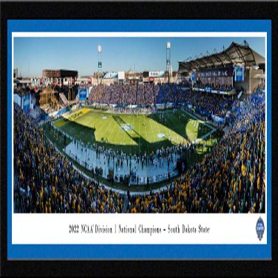 2022 NCAA Division I Football Champions - Jackrabbits Touchdown - 41.5x15-inch Single Mat, Select Framed Picture by Blakeway Panoramas