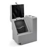DeckMate Complete Classic Right Lean Back Seat and Base - Gray, Blue and Charcoal view 2