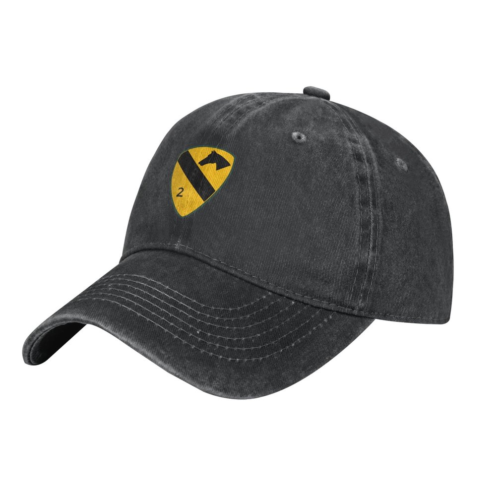 1st Cavalry Division Patch-B Adult Cowboy Baseball Cap Comfortable and Breathable for Men and Women Black