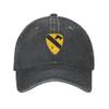 1st Cavalry Division Patch-B Adult Cowboy Baseball Cap Comfortable and Breathable for Men and Women Black view 2