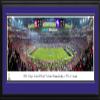 2023 CFP National Championship Game, Georgia vs TCU - 44x18-inch TCU Double Mat, Deluxe Framed Picture by Blakeway Panoramas view 1