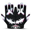 TAQCHA Jester Cross Eyes Football Gloves - Elite Trendy Wide Receiver Gloves  Extra Sticky Grip for Game Day, Training, High School and College - Adult and Youth Sizes (Black, Youth XS-S) view 1