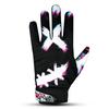 TAQCHA Jester Cross Eyes Football Gloves - Elite Trendy Wide Receiver Gloves  Extra Sticky Grip for Game Day, Training, High School and College - Adult and Youth Sizes (Black, Youth XS-S) view 4