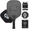 Carbon Fiber Pickleball Paddle - Raw Toray T700 Surface Provides Maximum Ball Spin | Elongated or Widened Pickleball Racket Shapes Available - Paddle Customization Kit Included view 1