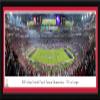 2023 CFP National Championship Game, Georgia vs TCU - 41.5x15-inch Red Single Mat, Select Framed Picture by Blakeway Panoramas view 1