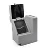 DeckMate Complete Classic Right Lean Back Seat and Base - Gray, Red and Charcoal view 2