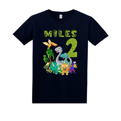 Personalized Dinosaur Shirt with name and age number, Dinosaur Birthday Shirt, Dinosaur Custom Shirt, Dinosaur family shirts, Dinosaur matching family Birthday Shirt, t-shirt for girls and boys