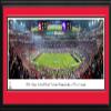 2023 CFP National Championship Game, Georgia vs TCU - 44x18-inch UGA Double Mat, Deluxe Framed Picture by Blakeway Panoramas