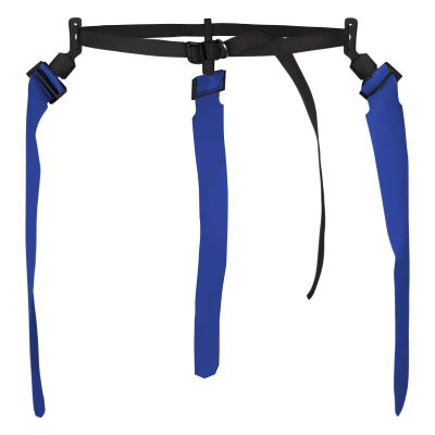Quick-Down Pop Football Flag Belt with 3 Royal Blue Flags, 12 Pack