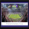 2023 CFP National Championship Game, Georgia vs TCU - 41.5 x15-inch Purple Single Mat, Select Framed Picture by Blakeway Panoramas view 1