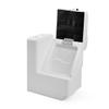 DeckMate Complete Classic Left Lean Back Seat and Base - White, Blue and Light Blue view 2