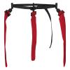 Quick-Down Pop Football Flag Belt with 3 Scarlet Red Flags, 12 Pack view 1