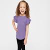 RABBIT SKINS Toddler Girls Flutter Sleeve Tee | Cute T-Shirt with Ruffles, Black, 4 view 3