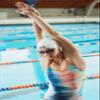 Stealth-X Wrinkle-Free Silicone Adult Racing Swim Cap, Light Blue, one Size view 3
