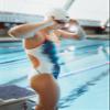 Stealth-X Wrinkle-Free Silicone Adult Racing Swim Cap, Light Blue, one Size view 4