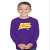 Little King NCAA Infant & Toddler Long Sleeve Tee-Varsity Logo-LSU-Purple-6 Months view 1