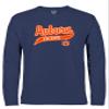 Little King NCAA Infant & Toddler Long Sleeve Tee-Varsity Logo-Auburn-Navy-12 Months Team Color view 2