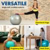 ProBody Pilates Yoga Ball - Fresh Colors Exercise Ball for Stability, Pregnancy, Workout, Physical Therapy & Birthing, Balance Ball Chair (Turq, 65 cm) view 3
